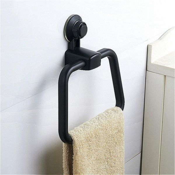 

bathroom storage & organization european sucker towel hanger rack vacuum strong suction cup towels ring kitchen punch rag cleaning arra