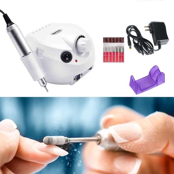 

nail drill & accessories 30w electric polish heads set milling cutter polishing manicure machine for art tools kit n
