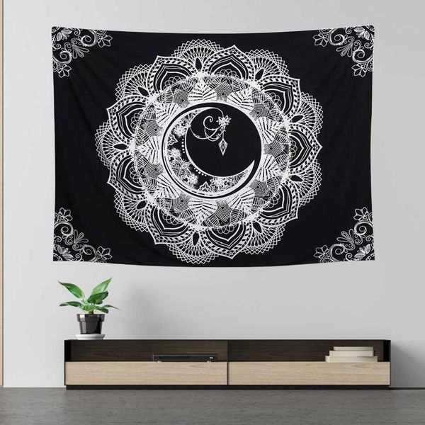 

tapestries bohemian tapestry wall art decor mandala flower printed beach towel hanging decoration for living room bedroom