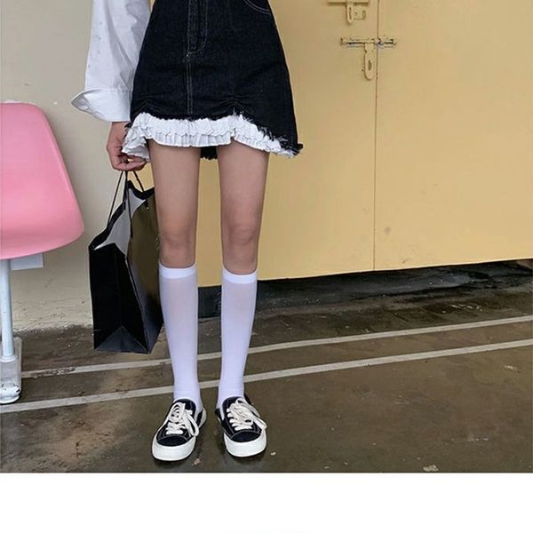 

y2k jean skirts women chic sweet lace patchwork mini skirts female casual designer korean japanese style hajaruku skirts women, White;black