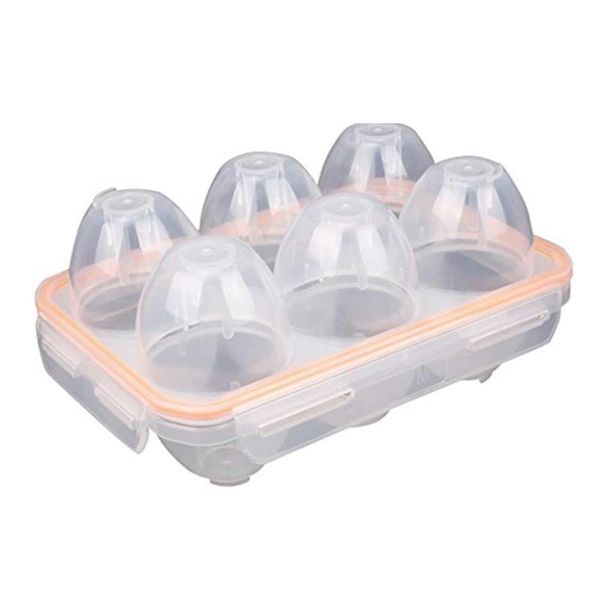 

storage bottles & jars portable camping shockproof and leakproof 6 eggs carrier container case holder egg box