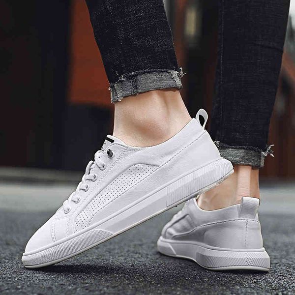 

dress shoes fashion white men breathable off lace up sneakers lightweight comfortable walking male footwear f7tk, Black