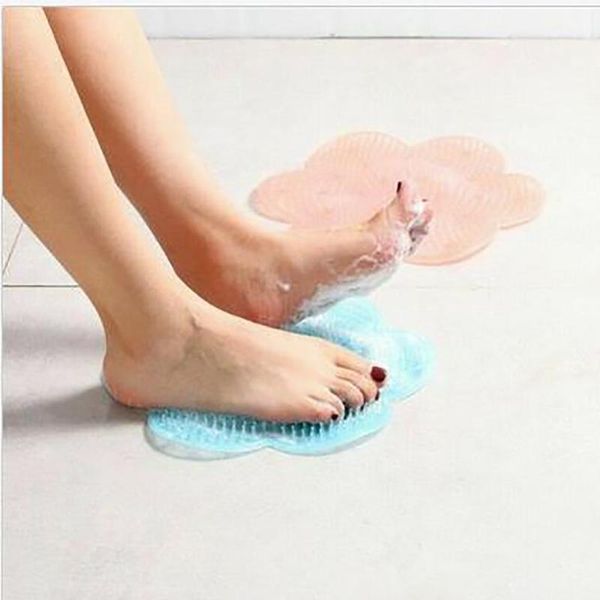 

bath mats silicone massage cushion brush wash feet pad clean dead skin artifact l1104
