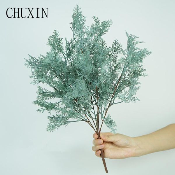 

decorative flowers & wreaths 17 kinds of artificial plants reed fern leaf green grass willow bouquet decor home wedding decorationg wreath f