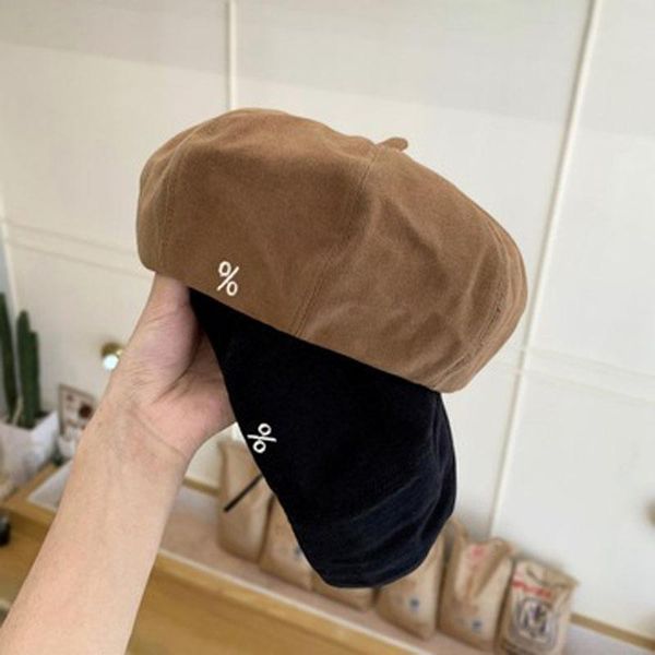 

berets retro japanese painter beret woman simple fragrance net red star anise bud hat with solid colors, Blue;gray