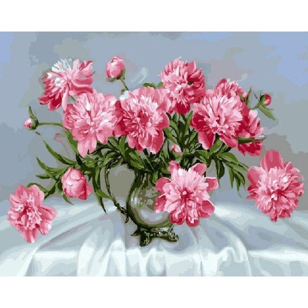 

paintings gatyztory frame painting by numbers canvas colouring flower handpainted diy gift home wall decor 60Ã75cm