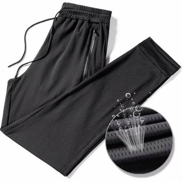 

hin hollow summer single lengths men pencil black nine points casual air conditioning broek