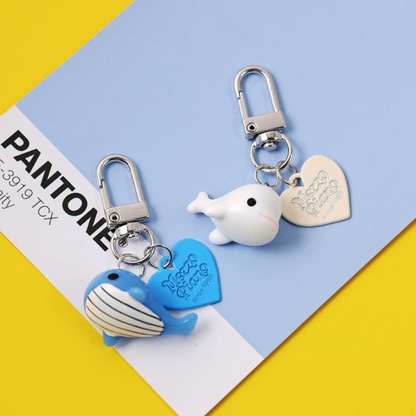 

keychains ins lovely animal key chain dolphin hanging car ring cute toy accessories lady bag diy, Silver