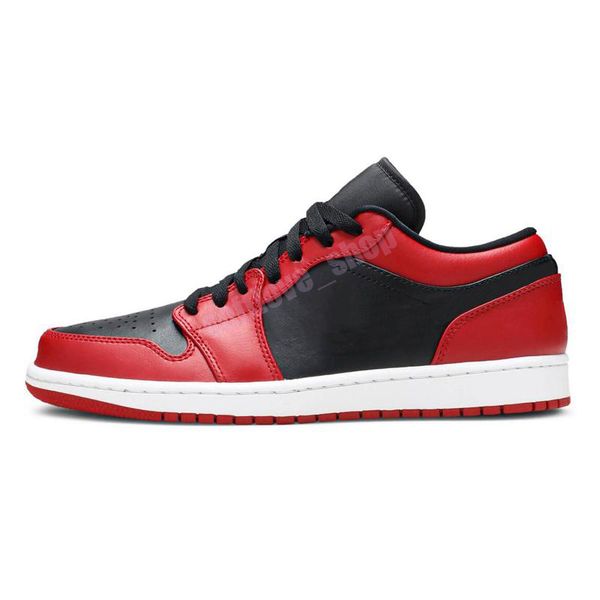 

2022 jumpman 1 1s low men women basketball shoes court purple unc mocha pine green game royal athletic mens womens trainers sports sneakers, White;red