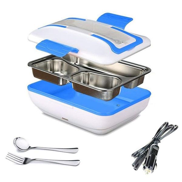

dinnerware sets lunch box, portable electric heating warmer box with removable stainless steel container heater and a car charger