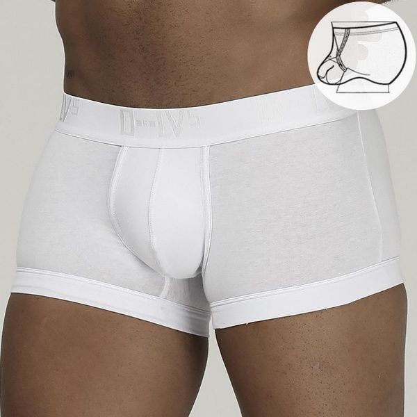 

underpants trendy men's underwear simple youth ring lift u-convex mid-waist boxer shorts, Black;white