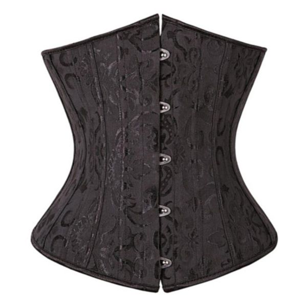 

women's shapers women underbust boned waist trainer corset body shaper cincher basque bustier, Black;white