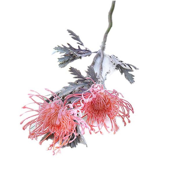 

decorative flowers & wreaths artificial short branch crab claw 2 fork pincushion christmas garland vase for home wedding decoration fake pla