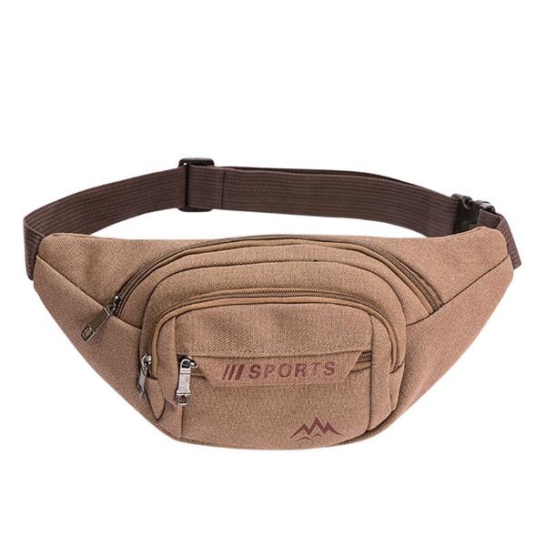 

casual men waist bag canvas purse men chest bag man phone pouch cash register wallet sports travel pockets sac main femme