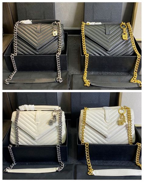

handbags women shoulder bags totes black calfskin caviar classic diamond quilted bag chains double flap medium genuine leather c