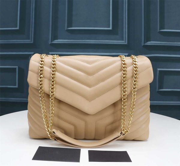 

designer loulou shoulder bag matelasse calfskin y-quilted overstitching leather and grosgrain lining large-capacity message