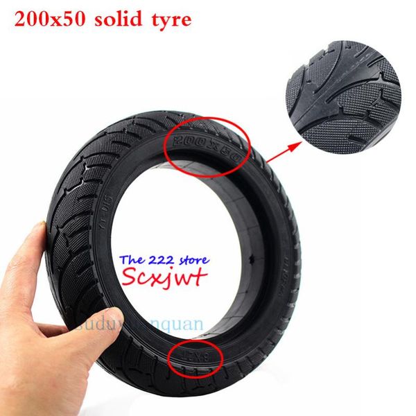 

motorcycle wheels & tires 200x50 solid 8 x 2 inch wheel tyres for folding electric scooter 8-inch e-scooter pocket bike razor e100 e150 e-20