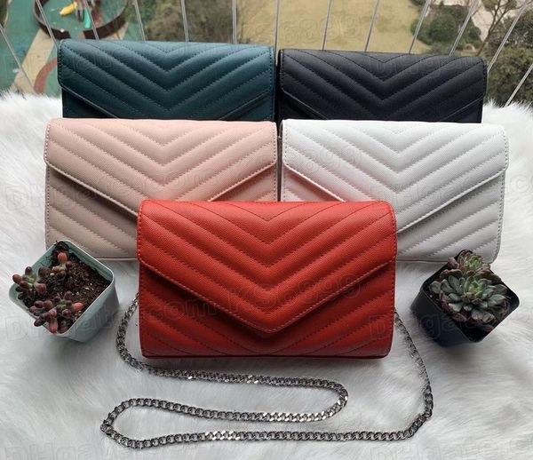 

designer handbags wallets women fashion bags classic sheepskin caviar silver chain lady purses handbag shoulder bag luxurys ladies wallet cr