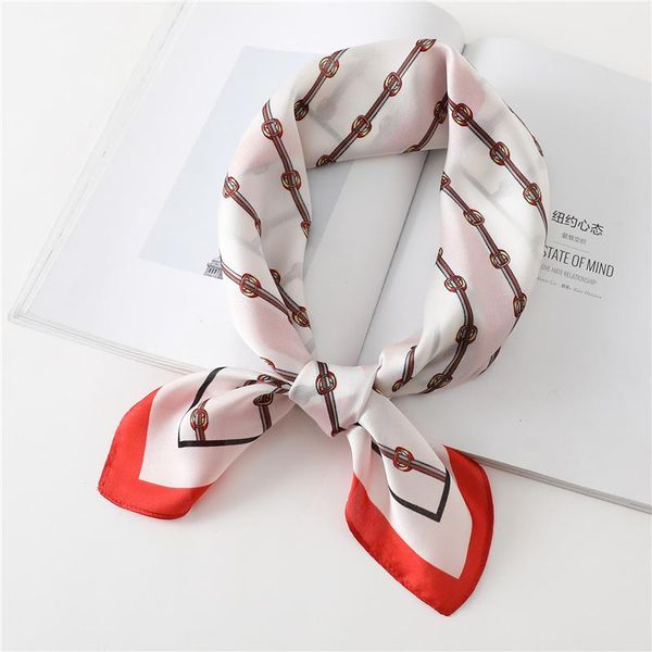 

scarves design print 70cm square silk neck scarf women fashion foulard neckerchief bandana hairband lady bag tie head, Blue;gray