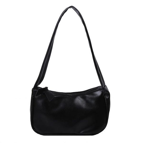 

evening bags women's casual solid handbags retro versatile shoulder underarm pu cell phone pocket for female satchels