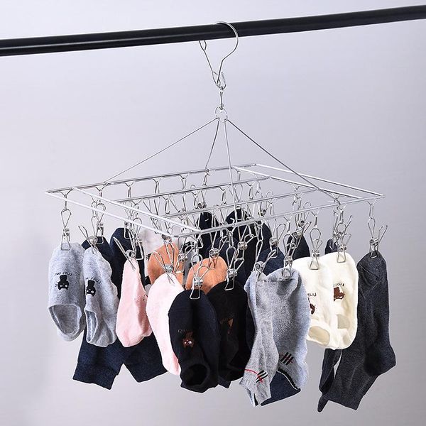 

hangers & racks bold clothes hanger ordinary clip stainless steel 36 socks rack multi drying multifunctional