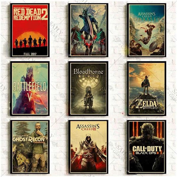 

affiche rÃ©tro en Ã©tain pour salle de jeu vidÃ©o, dÃ©coration murale, plaques en mÃ©tal, art animÃ©, pub, bar