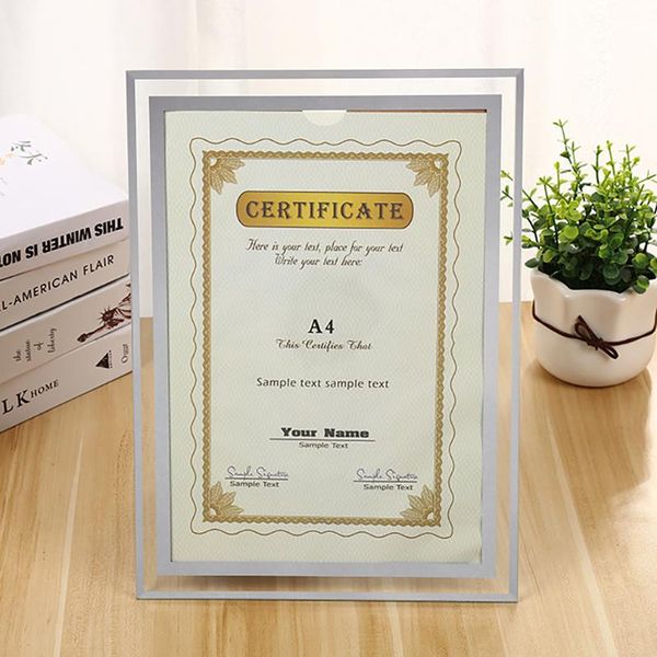 

frames crystal frame classic minimalist deskpo