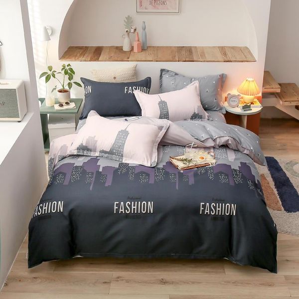 

bedding sets simple set with pillowcase duvet cover bed linen sheet single double  king size quilt covers bedclothes