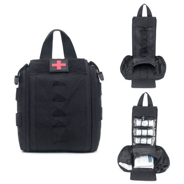 

outdoor tactical medical first aid field survival equipment emergency rescue medicine kit life saving portable bag