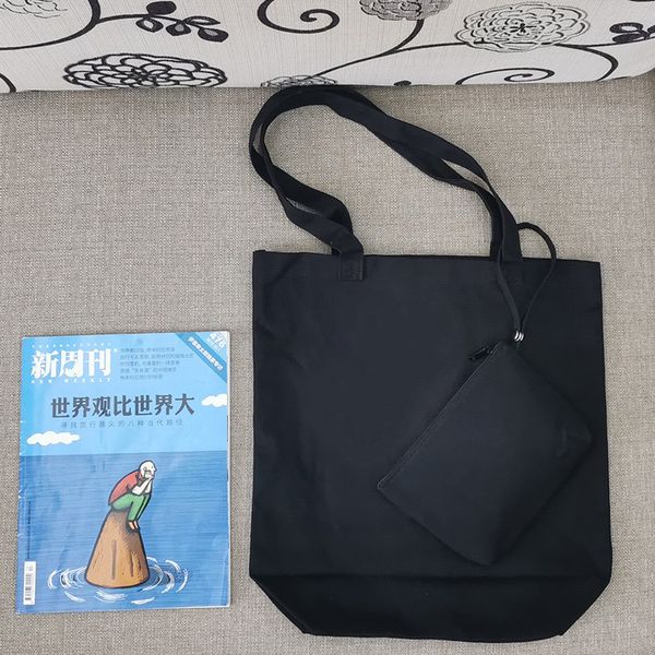 Модная классическая черная холщовая сумка для покупок, сумки для хранения, дорожная сумка, женская складная сумка для стирки и макияжа для vip-подарков