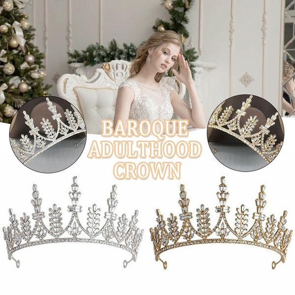 

hair clips & barrettes princess crown baroque style gift web celebrity accessories for prom silver color gold tiara, Golden;silver