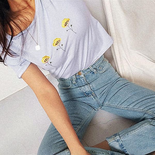 

women's jeans vintage high waist boyfriends full length2021 harem pants mom casual denim vaqueros mujer, Blue