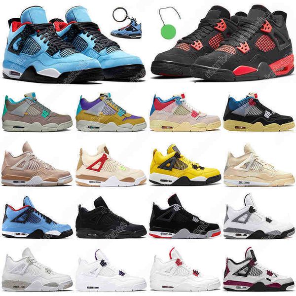 

warm basketball shoes 4 4s black cat university blue bred cement court purple shimmer wild things mens