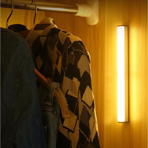 

wireless led under cabinet light motion sensor lamp staircase closet kitchen aisle light cupboard wardrobe led night lights