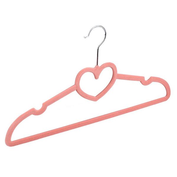 

laundry bags pack of 10 non-slip ultra-thin 360 degree swivel flocked clothes hangers with heart tie bar, notched shoulders for garmen