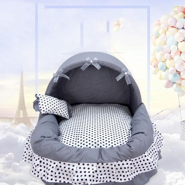 

kennels & pens dog bed comfortable dot design pet sleeping cave winter warm cats puppy nest sofa