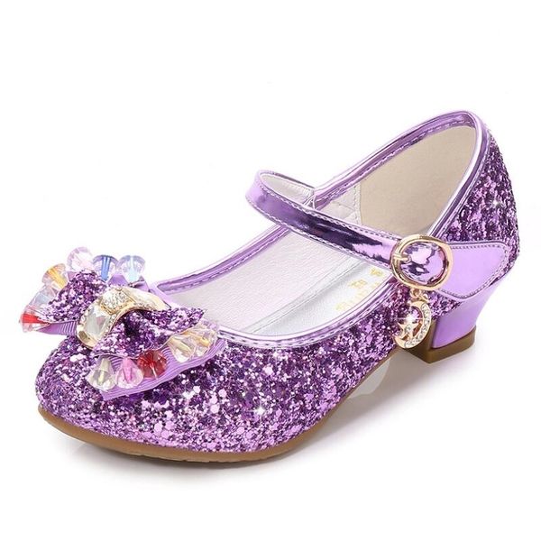 

skhek children gold flower pearls shoes girls high heel sandals kids wedding shoes children size 26-36 colors good quality 210306, Black;red