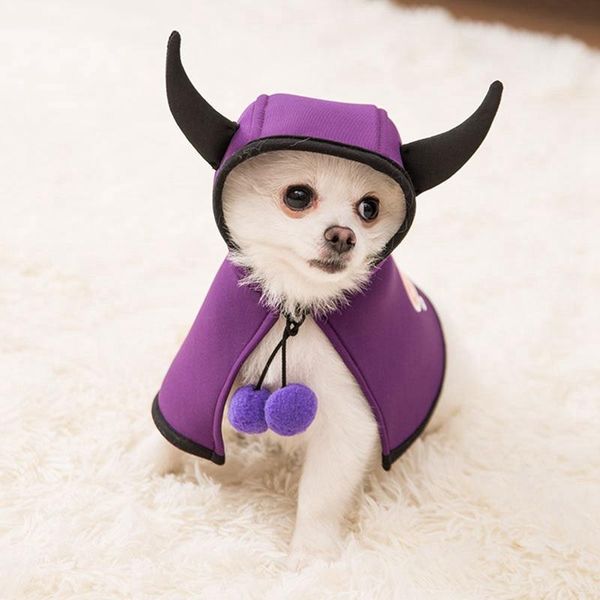 

cat costumes halloween pet costume hooded funny cute dog party clothes for christmas fancy dress