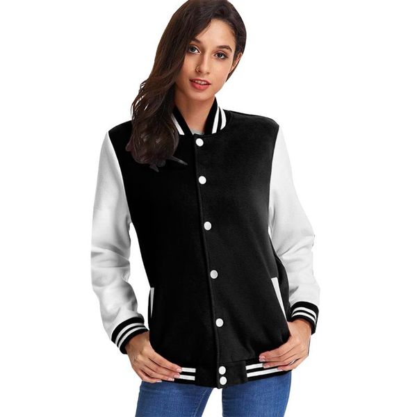 

women's jackets pontiac trans am firebird baseball uniform jacket sport coat for women, Black;brown