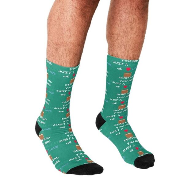 

men's socks funny father's day you are just a wallet printed rock hip hop men happy boys street style crazy for, Black