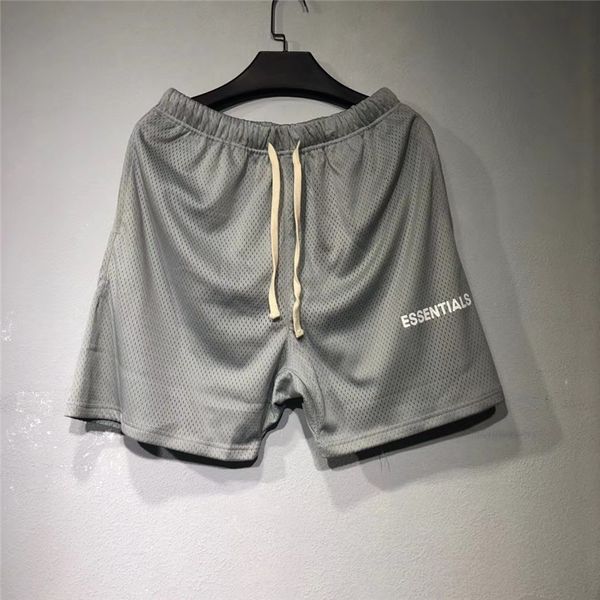 

2021 new ss fog women hiphop casual men breathable mesh essentials beach shorts gpkg, White;black