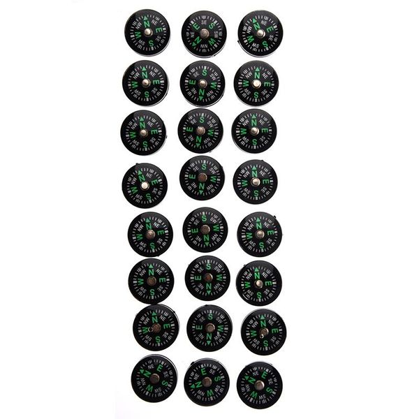 

wholesale lot 24pcs 20mm small mini compasses for survival kit