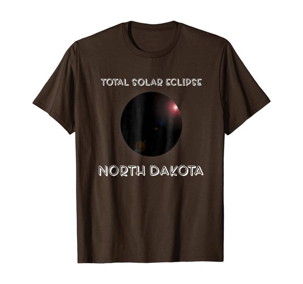 

total solar eclipse north dakota summer august 21st 2017 tee, White;black