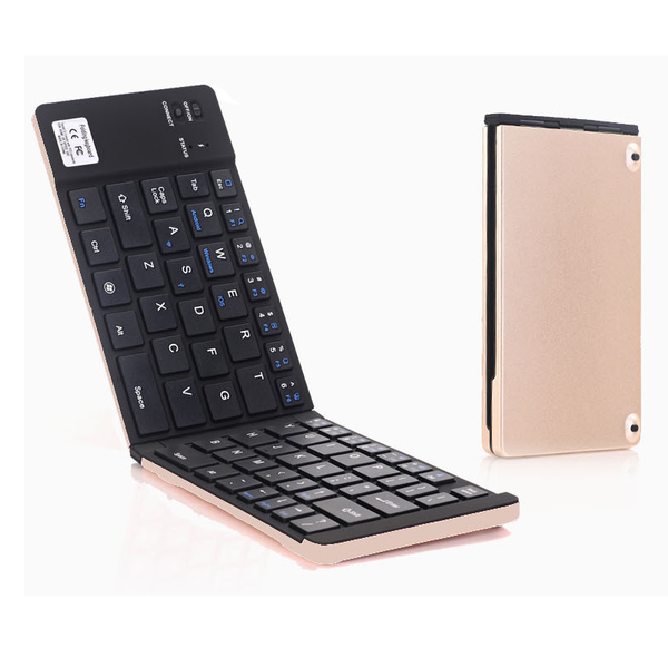 

gk228 bt wireless keyboard scissors-switch design 66 keys folding mini portable office with multifunctional stand board