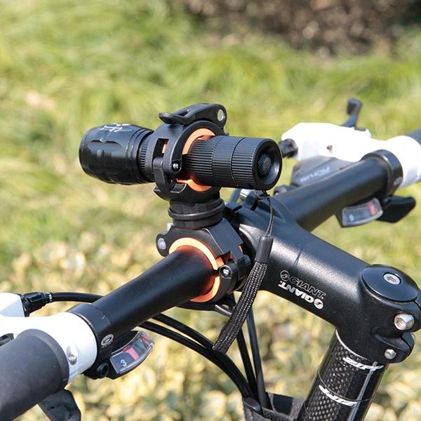 

bike lights holder bracket for lamp bicycle front light support outdoor cycling 360 degree rotary clip