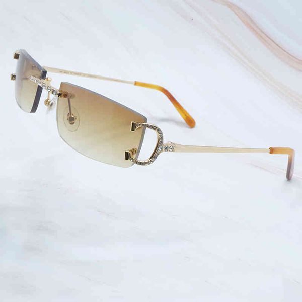 

italian sunglasses men women rimless arrival rhinestones cariter sunglasses man diamond signature sunglass wire iced out frame glasses eyewe, White;black
