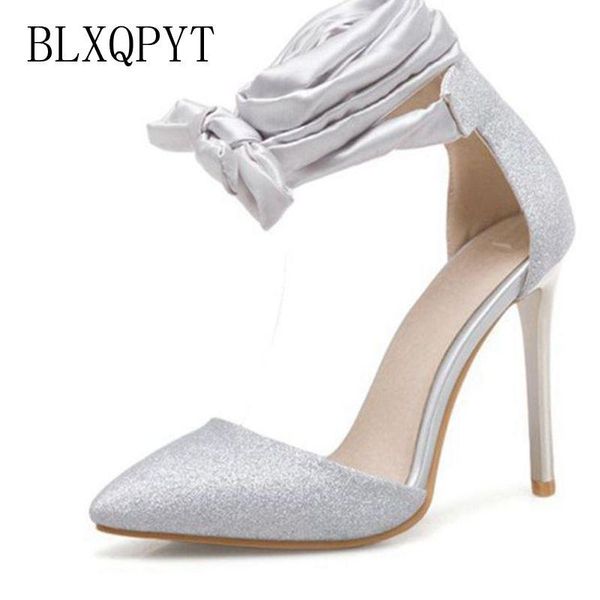 

blxqpyt new fashion plus super big size 31-50 shoes woman sandals summer pointed toe high heels wedding party women shoes t261, Black