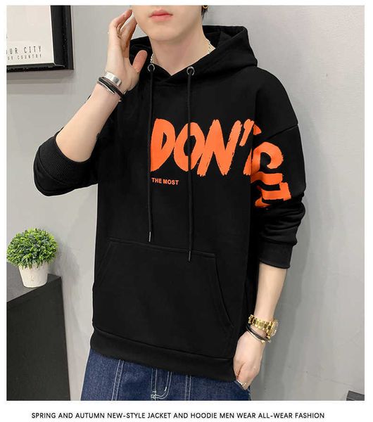 

british design hoodie, street style, personality, creativity, romanesque, simple, multifunctional, men and women, lovers, autumn winter, Black