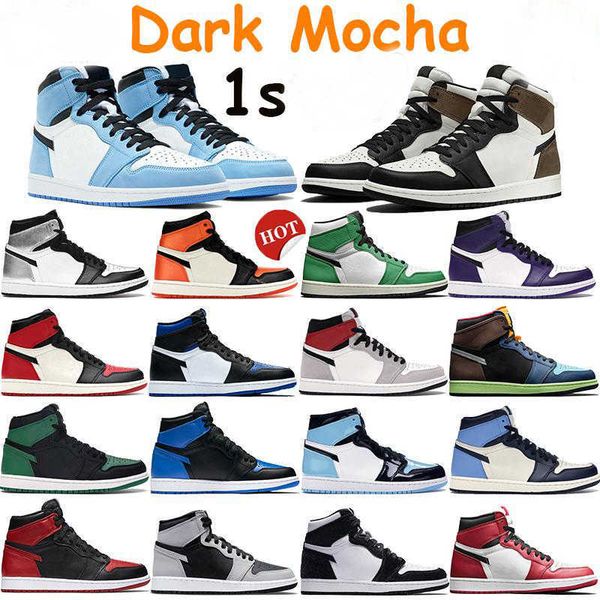 

1 1s high dark mocha men basketball shoes mid light smoke grey twist chicago royal unc patent bred toe court purple white women sneakers