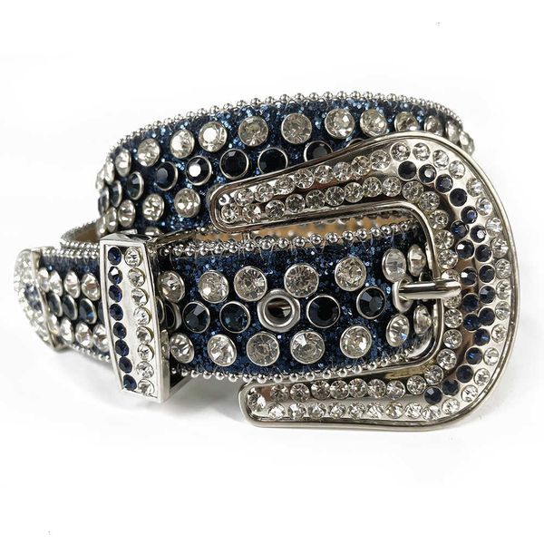 

designer western fashion men rhinestones belt quality cowboy bling crystal studded design leather belt removable buckle, Black;brown